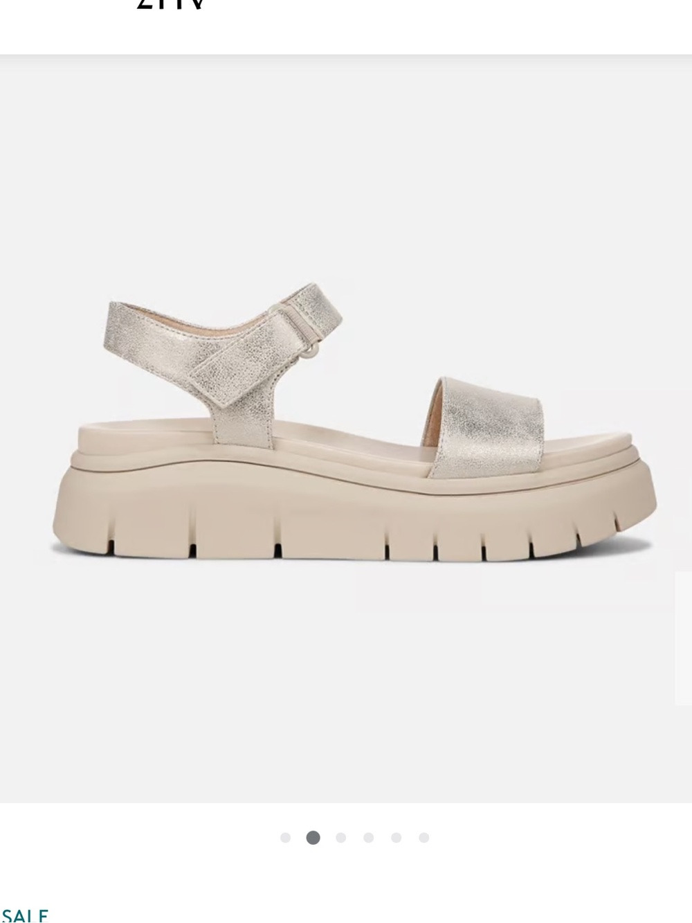 SOUL Naturalizer Cream Platform & Gold Sandals with Adjustable Straps NWT 11Wide
